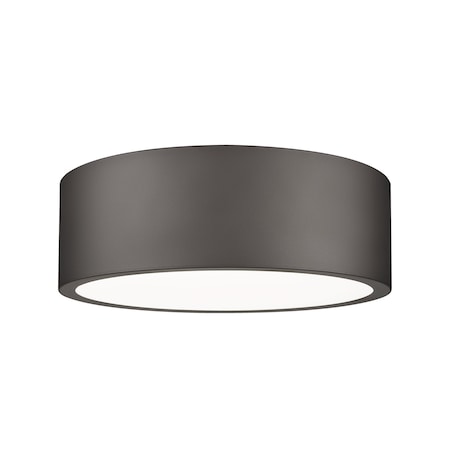 Z-Lite Coronado 1 Light Flush Mount, Bronze, 12.25 In W 1017F12-BRZ-LED