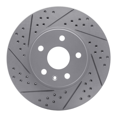 Dynamic Friction Co DFC Geoperformance Rotor - Drilled and Slotted 830-46025L