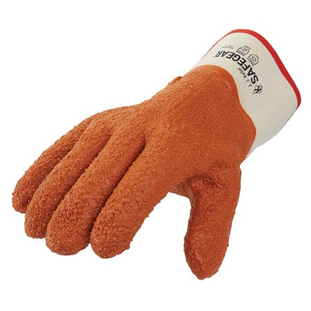 J. J. Keller & Associates SAFEGEAR PVC Orange Cut-Resistant Vinyl Work Gloves 2XL - EN388 61021