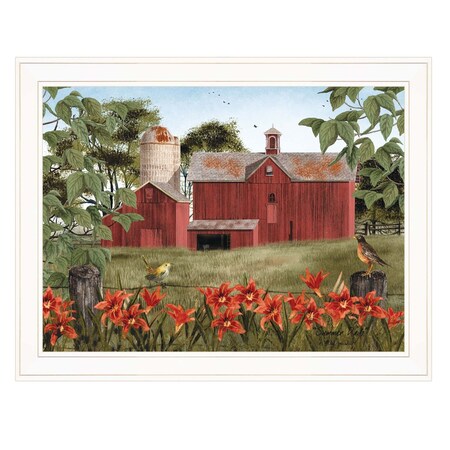 Homeroots Summer Days 6 White Framed Print Wall Art 404409