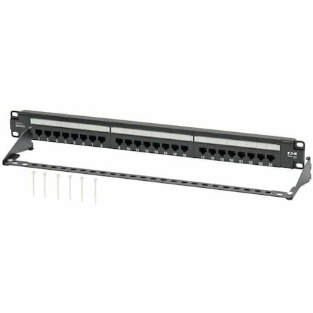 Tripp Lite CAT6 POE PATCH PANEL 24-PORT 110/KRONE 568A/B RJ45 1URM TAA N252-P24