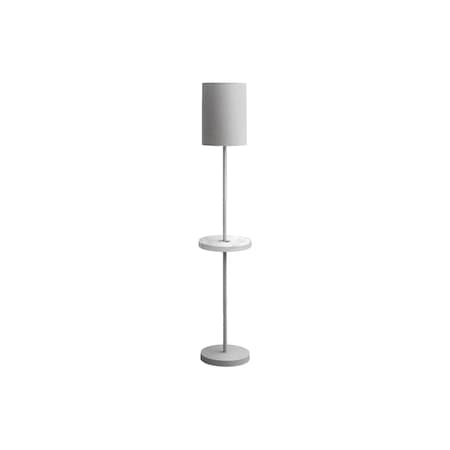 Monarch Specialties Lighting, 62"h, Floor Lamp, Usb Port Included, Grey Metal, White Marble, Contemporary, Modern I 9692