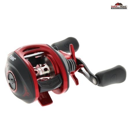 Sonrie 6.4-1 Right PBF Fire Stick Casting Reel, Red & Black SO3511058