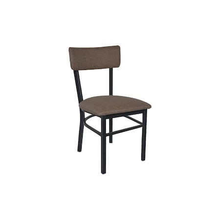 Bfm Seating Bristol Chair - Grade 4 Upholstered Seat & Back - Steel Frame - Sand Black Finish 4301CSTT020-SB