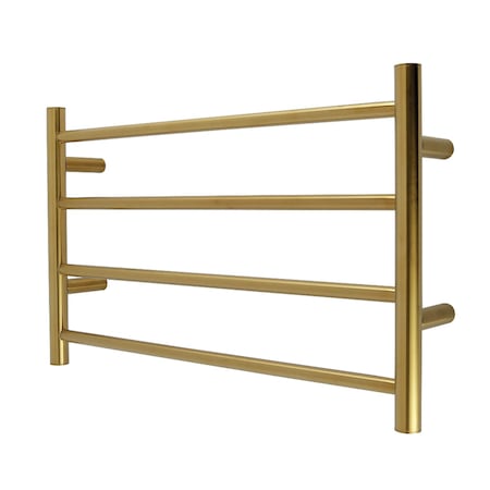 Kingston Brass 24" x 16" Stainless Steel Wall Mount 4-Tier Towel Rack, Brushed Brass DTM24164BB