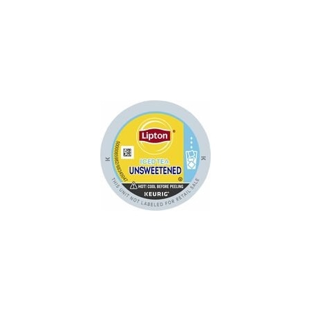 Lipton Unsweetned Iced Black Tea K-Cup, Black Tea, Caffeinated, 4PK 5000367654