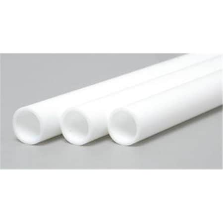 Evergreen 0.31 in. Styrene Tube Railroad Scratch Building Supply, White EVG230