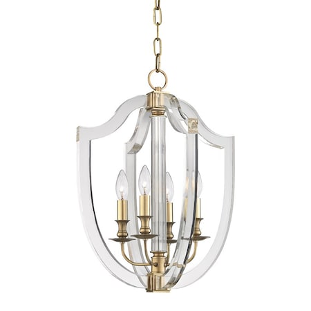 Hudson Valley Lighting Arietta 4 Light Pendant 16.5 In. Aged Brass 6516-AGB