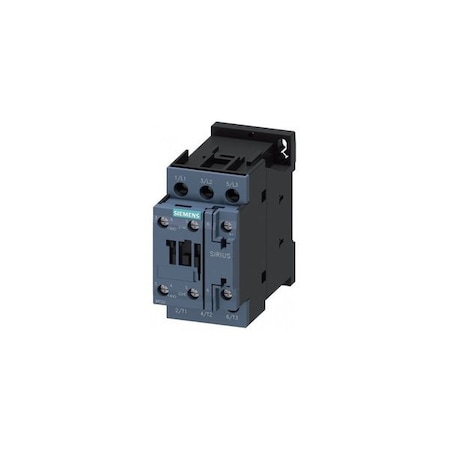 Siemens power contactor, AC-3e/AC-3, 9 A, 4 kW / 400 V, 3-pole, 24 V AC, 50 Hz 3RT2023-1AB00
