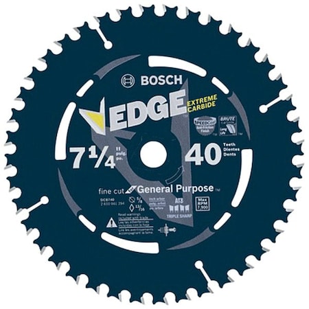 Bosch 7 1/4" X 40T FINISHING CSB CD DCB740