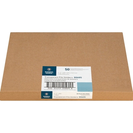 Business Source Letter File Sleeve, Blue, 50PK BSN00605BX