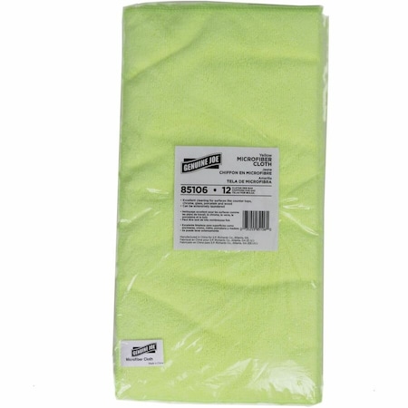 Genuine Joe General-Purpose Microfiber Cloth - 16 x 16 - Yellow, 15PK GJO85106CT