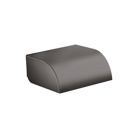 Axor Universal Circular Roll Holder with Cover in Brushed Black Chrome 42858340