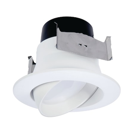 Halo LA4 Series Matte Warm White 4 in. W LED Adjustable Retrofit Kit 9 W LA4069271EWH