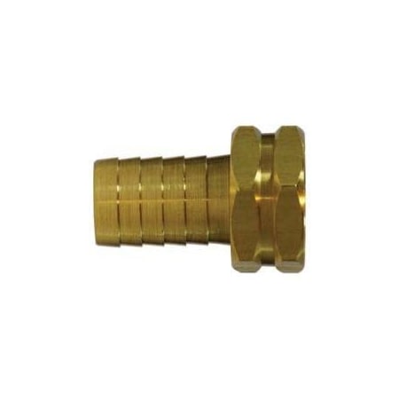 Midland Industries ADAPTER SWVL HEX STR 1/2IN 3/4IN FGH BRS 30032