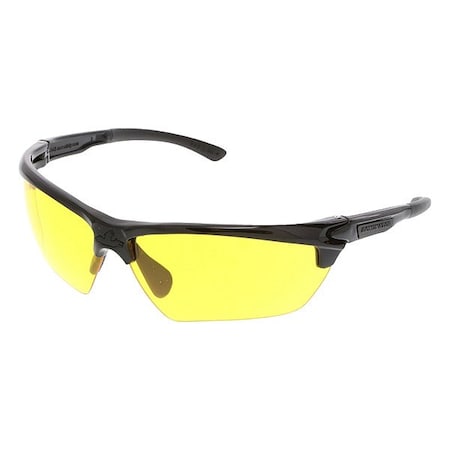 Mcr Safety Dominator (DM3), Safety Glasses, MAX6 Anti-Fog, Polycarbonate Lens, Black Frame, Half Frame, 1 PR DM1334PF