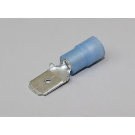 Nichifu Half-Insulated Disconnect Terminals, Extra Copper Sleeve, Male, AWG 14 TMDEN 630820-M-BCL