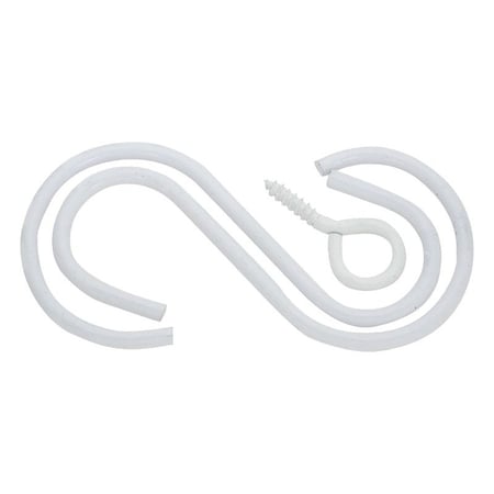 National Hardware V2665 Series Extension Hook Kit, 3-1/2 in L, Steel, White N275-131