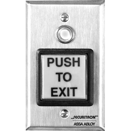 Securitron Push to Exit Button, Wall Mounted PB2