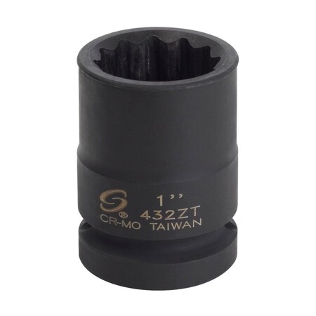 Sunex 3/4 in Drive 1 in 12-Point Thin Wall Impact Socket 432ZT