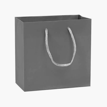 Nashville Wraps Gray Matte Gift Bags, Jewel 6.5x3.5x6.5, 10PK MTJMGY