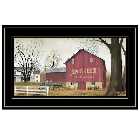 Homeroots Antique Barn 3 Black Framed Print Wall Art 406415