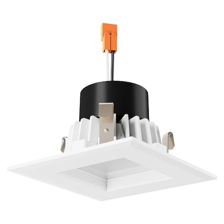 Elco Lighting 4in Square LED Baffle Insert, 5-CCT, 750lm, White EL441CT5BZ