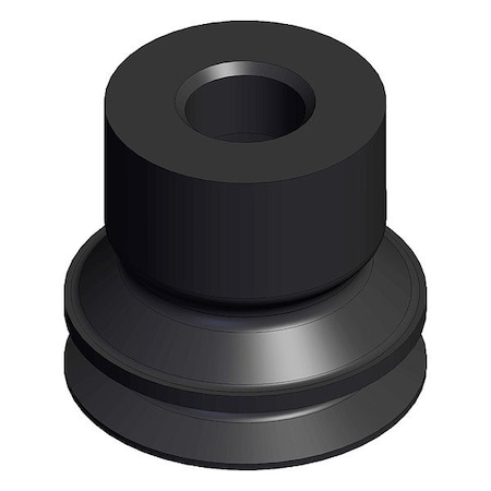 Smc Pad Unit, Black, Bellows Pad ZP3-08BN