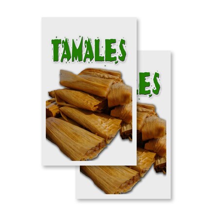 Signmission Tamales, Vinyl Decals Only 24 Inch x 36 Inch, Vinyl Decal, 2PK DSB-2436-2PACK-Tamales