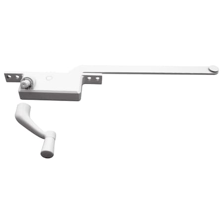 Prime-Line Prime-Line White Steel Left Single-Arm Casement Window Operator For Steel Framed Windows H 3710