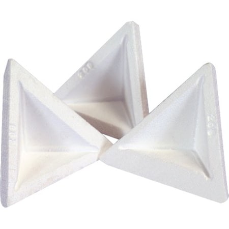 Partners Brand Foam Corners, 4 1/2" x 4 1/2" x 6 3/8", White, PK500 PF209