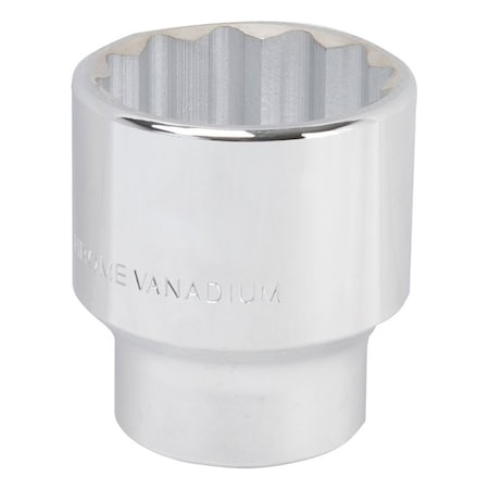 Vulcan Drive Socket, 48 mm Socket, 3/4 in Drive, 12-Point, Chrome Vanadium Steel, Chrome MT-SM6048
