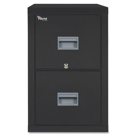 Fireking 17-3/4" W 2 Drawer File Cabinet, Black, Letter 2P1831-CBL