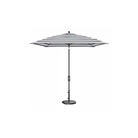 Treasure Garden 7.5 ft Square Patio Umbella, aluminum, fiberglass ribs, outdoor, Novella Nero Stripe UM847SQ-09 7961 Novella Nero Stripe