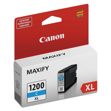 Canon Ink Cartridge, Pgi, 1200, Xl, Cyan 9196B001