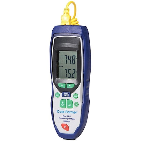 Traceable Thermometer, LCD, 5 in, Thermocouple 2025091