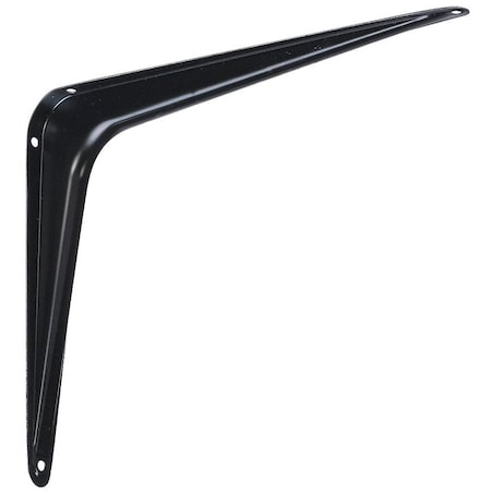 National Hardware 211BC Series Shelf Bracket, 100 lb, 8 in L, Steel, Black N218-941