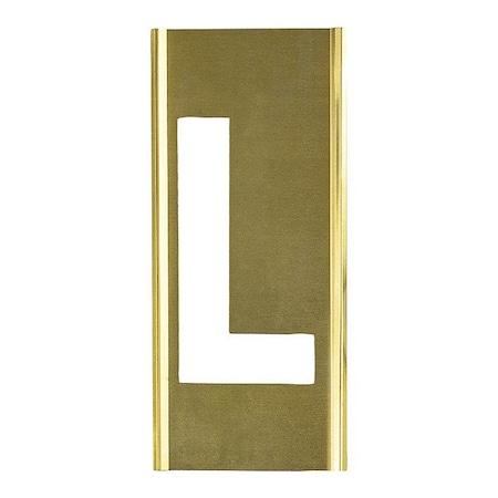 C.H. Hanson Stencil Sort-1" Brass Gothic L, Letter, Gothic Font, Brass, 1 Pieces 10008L