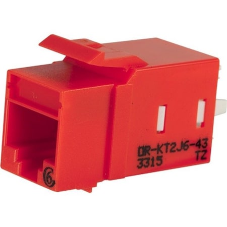 Ortronics 1 PORT KEYSTONE JACK CAT 6 KT2J6-43