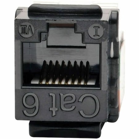 Eaton Tripp Lite Series Cat6/Cat5e 110 Style Punch Down Keystone Jack - Black, 10-Pack, TAA N238-010-BK