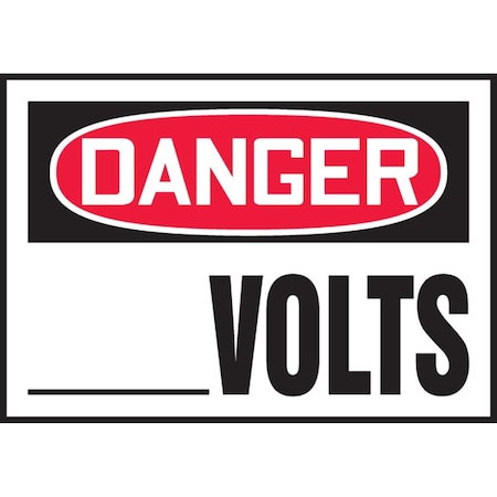 Accuform CUSTOM OSHA DANGER SAFETY LABEL LELC150VSP