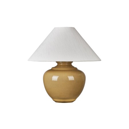 Hudson Valley Lighting French Ridge 1 Light Table Lamp in Aged Brass and Ceramic Dijon Wash Finish L3324-AGB/CDJ