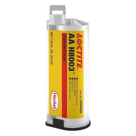 Loctite Structural Adhesive, AA H8003 Series, Dual-Cartridge, 10:1 Mix Ratio 2494409