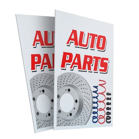 Signmission Auto Parts, Plastic Signs Only 24 Inch x 36 Inch, Corrugated Plastic, 2PK CSB-2436-2PACK-Auto Parts