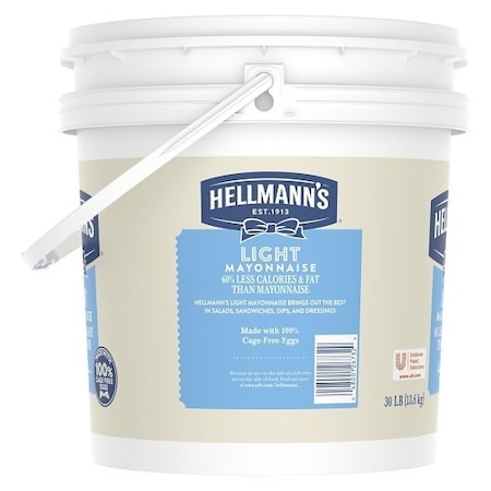 Hellmanns Light Mayonnaise Pail, 4 Gallon 4800126732
