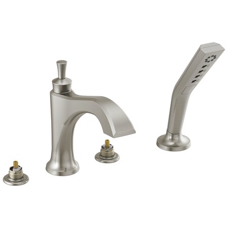 Delta Dorval Roman Tub with Hand Shower Trim - Less Handles T4756-SSLHP