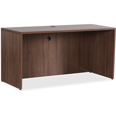 Lorell Credenza Shell - 59" x 29.5" x 29.5" - Walnut - Essentials Series 69971
