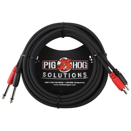 Pig Hog 15-Feet RCA-1/4-in Dual Cable PD-R1415