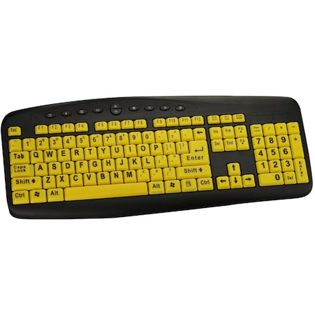Ergoguys LARGE PRINT 104 KEY SOFT TOUCH KEYBOARD CST104LPY
