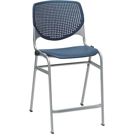 Kfi Counter Height Stool, Navy CT2300-P03